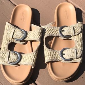 Buckle sandals/ slides